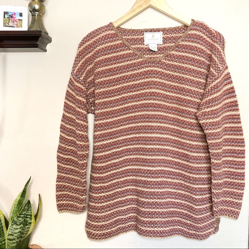 Express ▫️vintage multicolor pullover sweater